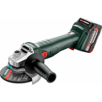 Akkukulmahiomakone Metabo W 18 L 9-125 Quick sisältää 2x5.2Ah Li-Power-akut