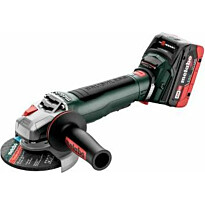 Akkukulmahiomakone Metabo WPB 18 LT BL 11-125 Quick sisältää 2x5.5Ah akut ja laturin