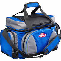 Kalastuslaukku Berkley System Bag L Blue sisältää neljä 3700-rasiaa