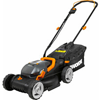 Akkuruohonleikkuri Worx WG779E.1 2x20V 34cm sisältää 2x4 Ah akun ja laturin