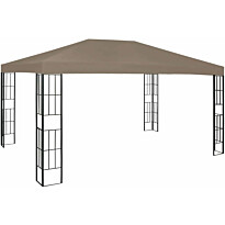 Huvimaja 4x3 m ruskeanharmaa