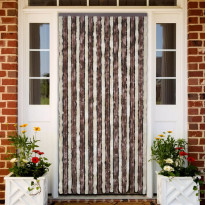 Hyönteisverho beige ja vaaleanruskea 90x220 cm chenille
