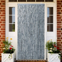 Hyönteisverho valkoinen ja harmaa 100x220 cm chenille