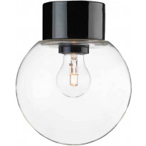 Kattovalaisin Ifö Electric Classic Glob, Ø180mm, kirkas kupu, musta, suora, IP54