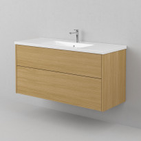 Allaskaappi INR Grand Solid 120, Natural Oak, 2 laatikkoa