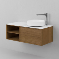 Allaskaappi INR Air Wood 100 C, Dark Oak