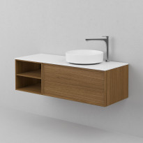 Allaskaappi INR Air Wood 120 C, Dark Oak
