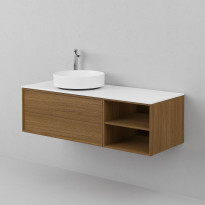 Allaskaappi INR Air Wood 120 D, Dark Oak