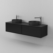 Kaksoisallaskaappi INR Air Wood 160 E, Black Oak