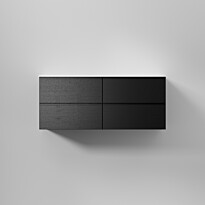 Allaskaappi INR Core Grip 120 D, 1200x454mm, Black Oak