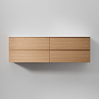 Allaskaappi INR Core Grip 160 D, 1600x454mm, Natural Oak