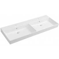 Pesuallas Interia Kare, 1200x460mm, kaksialtainen, valkoinen 