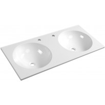 Pesuallas Interia Juno, 1000x470mm, kaksialtainen, kivi, valkoinen 