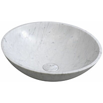 Malja-allas Interia Blok Stone 42x14 cm, valkoinen