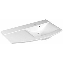 Pesuallas Interia Aras 105,2x50,5 cm, oikea, valkoinen