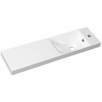 Pesuallas Interia Agos 80x22cx11 cm, vasen/oikea, valkoinen