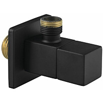 Sulkuventtiili Interia, 1/2&quot;x 3/8&quot;, kulmikas, mattamusta