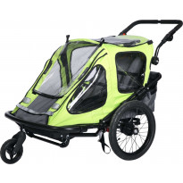 Polkupyörän peräkärry juoksusarjalla Trekker Sport 1-2 lapselle, 40kg