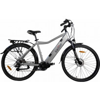 Miesten sähköpyörä Swoop Hybrid 28&quot;, 7 vaihdetta, harmaa