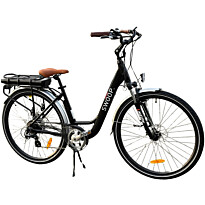 Naisten sähköpyörä Swoop City, 28&quot;, 7 vaihdetta, musta