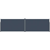 Sivumarkiisi Lykke, 1,6x3 m(x2), kaksipuolinen, tummanharmaa