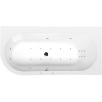 Poreamme Interia Astra R Hydro-Air, 1650x800x480mm, oikea, 215l, valkoinen