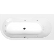 Poreamme Interia Astra R Hydro, 1650x800x480mm, oikea, 215l, valkoinen