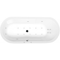 Poreamme Interia Astra O Hydro-Air, 1650x750x480mm, 255l, valkoinen