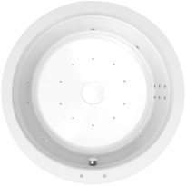 Poreamme Interia Oblo Hydro-Air, 1650x1650x480mm, 465l, valkoinen