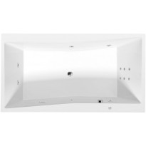 Poreamme Interia Quest Hydro, 1800x1000x490mm, 400l, valkoinen