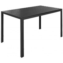 Ruokapöytä Tunis, 150cm, 4-istuttava, musta