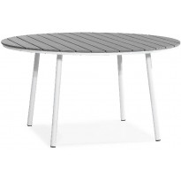 Ruokapöytä Tunis, Ø140cm, 6-istuttava, harmaa