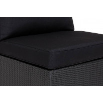 Pehmusteen päällinen Bahamas rahi/pöytä, musta