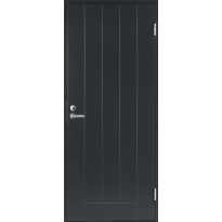 Ulko-ovi Swedoor Basic B0010, 9x21, vasen, tummanharmaa, karmeineen