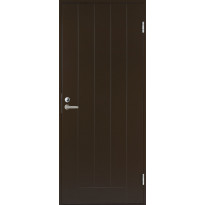 Ulko-ovi Swedoor Basic B0010, 9x21, oikea, tummanruskea, karmeineen
