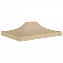 Juhlateltan katto 4x3 m beige 270 g/m²