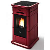 Pellettitakka Eva Calòr Alina 8kW, punainen