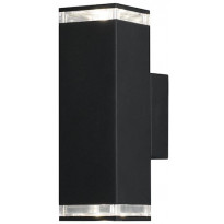 LED-Seinävalaisin Konstsmide Pollux 407-750, 2xGU10, musta