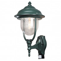 Seinävalaisin Konstsmide Parma 7235-600, 240x290x480mm, yläsuunta, liiketunnistimella, vihreä