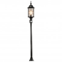 Pylväsvalaisin Konstsmide Milano 7249-759, 160x160x1310mm, liiketunnistimella, mustahopea