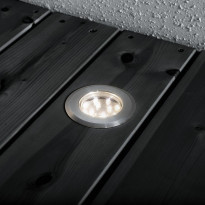 LED-terassivalaisinsarja Konstsmide Mini LED 7465-000, 3x0.72W, teräs, 3-osainen