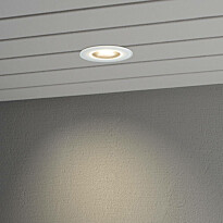 LED-alasvalo Konstsmide 7875-250, Ø110mm, IP44, valkoinen, 6W, Verkkokaupan poistotuote