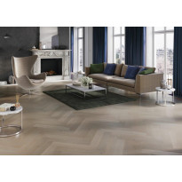 Kalanruotoparketti DomusFlooring Tammi Louvre HB, 14x130x725mm