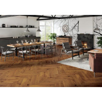 Kalanruotoparketti DomusFlooring Tammi Bran HB, 14x130x725mm