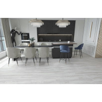 Kivikomposiitti vinyylilankku DomusFlooring Jatul hopeatammi, 4x180x1220mm