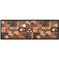 Keittiön pestävä lattiamatto coffee ruskea 60x180 cm