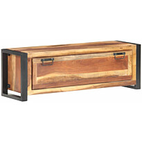 Kenkäkaappi 120x35x40 cm massiivipuu seesamviimeistelyllä
