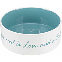 Keraaminen kuppi Trixie All you need is love, eri kokoja