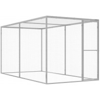 Kissahäkki 3x1,5x1,5 m galvanoitu teräs