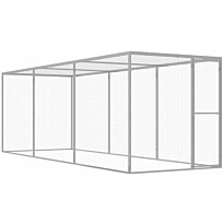 Kissahäkki 4,5x1,5x1,5 m galvanoitu teräs
